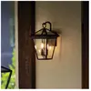 Elstead - Lampe murale Quintatesse Alford Place E14 40W IP44 Aluminium, noir Verre transparent l: 23,3 cm h: 37,2 cm b: 20,3 cm Dimmable