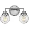 Hinkley LED Badkamerarmatuur Poppy | 2X E27 Max 60W | IP44 | Polished Chrome