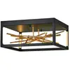 ELSTEAD Ruban à led de lampe à plafond de Quintatesse 8W 3000K acier, noir, or-plaqué l: 46 cm h: 22cm b: 46 cm