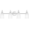 Quoizel - Lampe de salle de bain houle G9 led 3,5 w IP44 Steel, verre ...