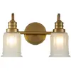 Elstead Quoizel Swell Applique murale en laiton brossé IP44