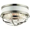 Kichler LED Plafondlamp Tollis | 2X E27 Max 40W | Dimbaar | Brushed Nickel & White
