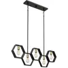 QUOIZEL Lampe suspendue Bismarck E27 40W Steel Earth Black l: 6cm b: 101,6 cm Ø101.6 cm Hauteur dimmable réglable