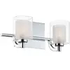 QUOIZEL Salle de bain Light Kolt G9 LED 3,5 W IP44 ACTEUR, OPAL ET VERRE EN CHARGE Chrome poli l: 16,5 cm b: 33.1 cm Ø33.1cm