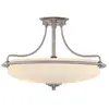Plafonnier Griffin - Nickel Antique - 4 Ampoules