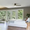 Elstead Lighting Eris ventilateur de plafond silencieux avec lumière L...