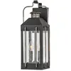 Hinkley LED Wand Buitenlamp Fitzgerald | 2X E14 Max 40W | IP44 | Dimbaar | Textured Black with Burnished Bronze
