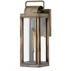 HINKLEY Lampe murale Sag Harbor E27 40W IP44 Aluminium, verre transparent Bronze bronze peint l: 19cm b: 14cm Ø14 cm dimmable