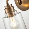 KICHLER Lampe murale Aivian E27 40W Steel, verre Laiton altéré l: 19,4 cm b: 13.1cm Ø13.1cm mâtable