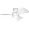 Elstead Lighting Sola ventilateur de plafond silencieux avec lumière L...