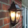 ELSTEAD Applique murale deco lane 1xE27 60W IP44 aluminium noir, polycarbonate clair H:32,5cm L:19,3cm dimmable