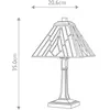 ELSTEAD Lampe de table alderley 1xE14 40W acier bronze vintage, verre artificiel h: 35cm Ø20,6cm dimmable