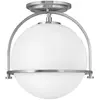 Elstead - Quintatesse plafond Light Somerset E27 40W Steel, nickel bro...