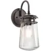 Kichler LED Wand Buitenlamp Lyndon | 1X E27 Max 60W | IP44 | Dimbaar | Architectural Bronze