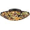 ELSTEAD Plafonnier Kami 2XE27 h: 15.2 l: 43.2 b: 43.2