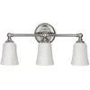 FEISS Elstead Huguenot Lake - Salle de bain 3 lumières au-dessus du miroir chromé légèrement poli IP44, G9