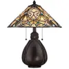 QUOIZEL Lampe de table Inde 2XE27 h: 49.5 l: 40.6 b: 41