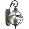 Kichler LED Wand Buitenlamp Halleron | 2X E14 Max 40W | IP44 | Dimbaar | Londonderry