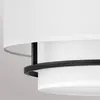 ELSTEAD Plafonnier GRAHAM E14 4x40W acier noir, polycoton H:35,9cm L:58,4cm dimmable