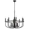 ELSTEAD Lustre CAPITOL HILL E14 12x40W acier noir H:77,9cm L:88,2cm dimmable