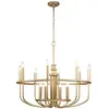 KICHLER Lustre capitol hill E14 12x40W acier laiton antique H:77,9cm L:88,2cm dimmable