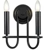 Kichler LED Wandlamp Capitol Hill | 2X E14 Max 40W | Black