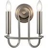 Kichler LED Wandlamp Capitol Hill | 2X E14 Max 40W | Brushed Nickel