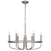 KICHLER Lustre capitol hill E14 6x40W acier nickel brossé H:55,9cm L:73cm dimmable