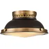 HINKLEY Plafond Amelia E27 2x40w Bronze en acier, verre h: 17 cm b: 32,3 cm Dimmable