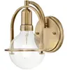 ELSTEAD Lampe murale Quintatesse Somerset E27 40W Steel, laiton l: 18,9 cm h: 23,3 cm b: 15,8 cm
