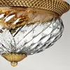 HINKLEY Plantation de plafonnier E27 40W en laiton solide, verre Brüniert b: 36.1cm Ø36.1cm Dimmable