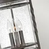 HINKLEY Lampe suspendue casa E14 40W IP44 Aluminium, verre en verre Altschwarz b: 30.1cm Ø30.1cm Hauteur dimmable réglable
