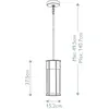 Kichler LED Buiten Hanglamp Camillo | 1X E27 Max 60W | IP44 | Dimbaar ...