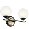 Kichler LED Wandlamp Benno | 2X E27 Max 3W | Black & Champagne Bronze