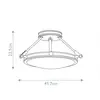 Hinkley LED Plafondlamp Collier | 3X E27 Max 40W | Black Oxide