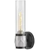Hinkley LED Wandlamp Ellison | 1X E27 Max 40W | Black with Brushed Nic...