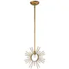 Gilded Nola LED Pendelarmatuur Sun King | 1X E27 Max 60W | Dimbaar | Gold Leaf