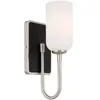 Kichler LED Wandlamp Solia | 1X E27 Max 3W | Brushed Nickel & Black