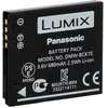 Panasonic Lumix DMW-BCK7E Batterie rechargeable 3.6V, 680mAh, 2.5Wh pour Lumix FT30 - Noir