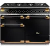 Piano de cuisson gaz FALCON ELISE LUXE TAB GAZ 110 CMNOIR LAITON