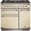 Piano de cuisson gaz FALCON ELISE 90 CREME NICKEL BROSSÉ