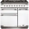 Piano de cuisson gaz FALCON ELISE90 MIXT BLANC