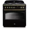 Piano de cuisson gaz FALCON CLASSIC FX TAB GAZ 90 CM NOIR LAITON