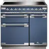 Piano de cuisson induction FALCON ELISE 90 ROCHE BLEUE  NICKEL BROSSÉ