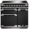 Piano de cuisson induction FALCON ELISE 90 CHARBON Mat satiné NICKEL