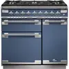 Piano de cuisson gaz FALCON ELISE 90 ROCHE BLEUE  NICKEL