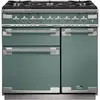 Piano de cuisson gaz FALCON ELISE 90 VERT MINERAL MAT NICKEL