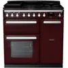 Piano de cuisson gaz FALCON ESTEL DELUXE TAB GAZ 90 CM BORDEAUX CHR