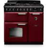 Piano de cuisson gaz FALCON NGC TAB GAZ 90 CM BORDEAUX CHROME