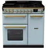 Piano de cuisson gaz FALCON ESTEL DELUXE TAB GAZ 90 CM BLEU PASTEL